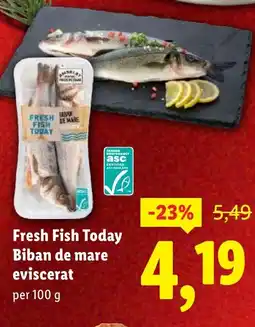 Lidl Fresh Fish Today Biban de mare eviscerat Ofertă