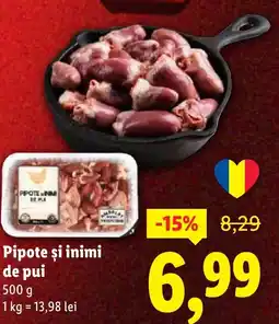 Lidl Pipote şi inimi de pui Ofertă