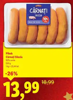 Lidl Pikok Cârnaţi Silezia Ofertă