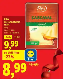 Lidl Pilos Cascaval afumat feliat Ofertă