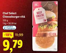 Lidl Chef Select Cheeseburger vită Ofertă