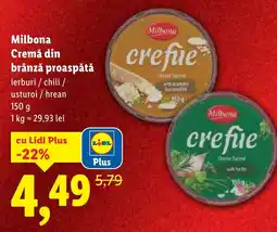 Lidl Milbona Cremă din brânză proaspătă Ofertă
