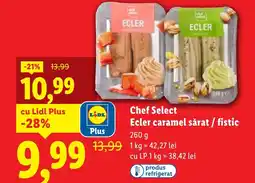 Lidl Chef Select Ecler caramel sărat / fistic Ofertă