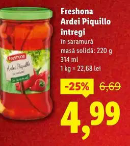 Lidl Freshona Ardei Piquillo întregi Ofertă