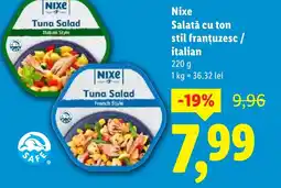 Lidl Nixe Salată cu ton stil franţuzesc / italian Ofertă