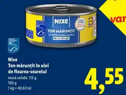 Lidl Nixe Ton mărunţit în ulei de floarea-soarelui Ofertă