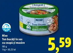 Lidl Nixe Ton bucăţi în sos cu ceapă şi mazăre Ofertă