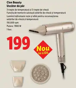 Lidl Cien Beauty Uscător de păr Ofertă