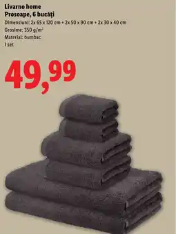 Lidl Livarno home Prosoape, 6 bucăți Ofertă