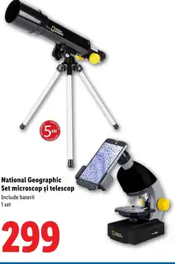 Lidl National Geographic Set microscop şi telescop Ofertă