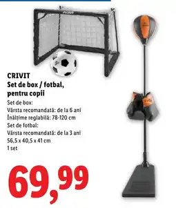 Lidl CRIVIT Set de box/fotbal, pentru copii Ofertă