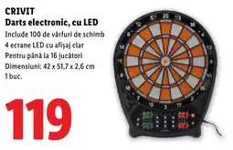 Lidl CRIVIT Darts electronic, cu LED Ofertă