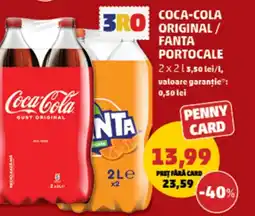 Penny Coca-cola original/ fanta portocale Ofertă