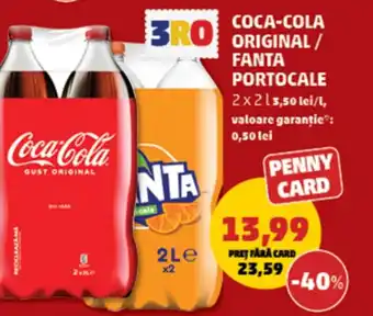 Coca-cola original/ fanta portocale