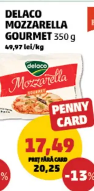 Penny Delaco mozzarella gourmet Ofertă