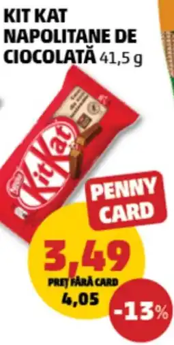 Penny Kit kat napolitane de ciocolată Ofertă