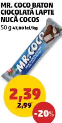 Penny Mr. coco baton ciocolată lapte nucă cocos Ofertă