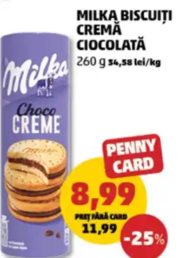 Penny Milką biscuiti cremă ciocolată Ofertă