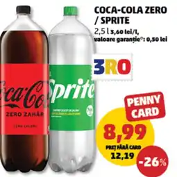 Penny Coca-cola zero / sprite Ofertă