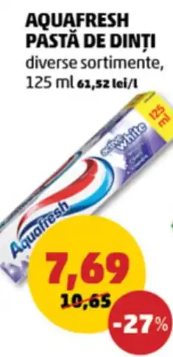 Penny Aquafresh pastă de dinți Ofertă