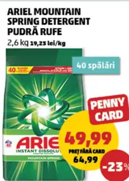 Penny Ariel mountain spring detergent pudră rufe Ofertă