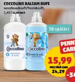 Penny Coccolino balsam rufe sensiteve&soft/fresh&soft Ofertă