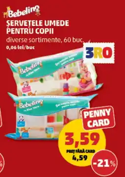 Penny Servetele umede pentru copii Ofertă
