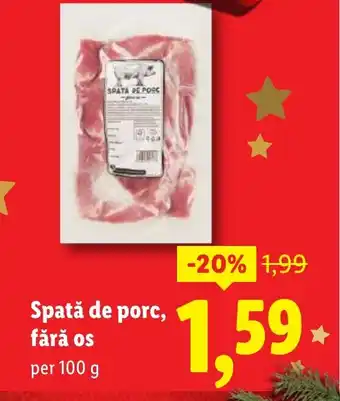 Spată de porc, fără os