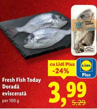 Lidl Fresh Fish Today Doradǎ evisceratǎ Ofertă