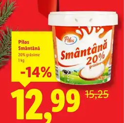 Lidl Pilos Smântână Ofertă