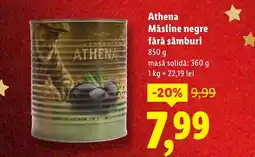 Lidl Athena Măsline negre fără sâmburi Ofertă