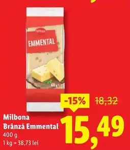 Lidl Milbona Brânză Emmental Ofertă