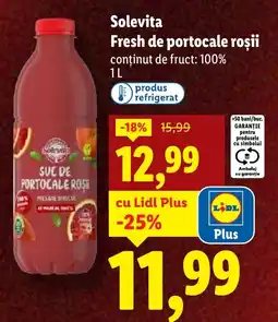 Lidl Solevita Fresh de portocale roşii Ofertă
