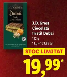 Lidl J.D. Gross Ciocolată în stil Dubai Ofertă