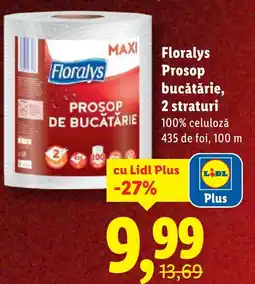 Lidl Floralys Prosop bucătărie, 2 straturi Ofertă
