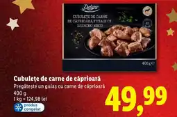 Lidl Cubuleţe de carne de căprioară Pregăteşte un gulaş cu carne de căprioară Ofertă