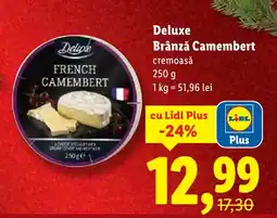 Lidl Deluxe Brânză Camembert cremoasă Ofertă