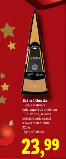 Lidl Deluxe Brânză Gouda Ofertă