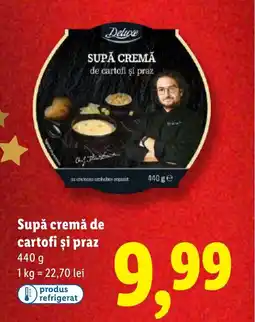 Lidl Deluxe Supă cremă de cartofi şi praz Ofertă