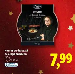 Lidl Deluxe Humus cu dulceață de ceapă cu bacon Ofertă