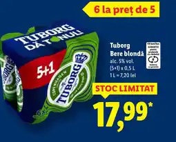 Lidl Tuborg Bere blondă Ofertă