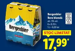 Lidl Bergenbier Bere blondă Ofertă