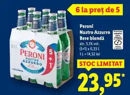 Lidl Peroni Nastro Azzurro Bere blondǎ Ofertă