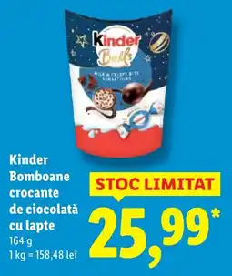 Lidl Kinder Bomboane crocante de ciocolată cu lapte Ofertă