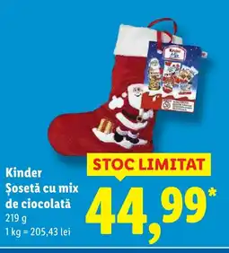 Lidl Kinder Şosetă cu mix de ciocolată Ofertă