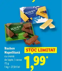 Lidl Roshen Napolitanǎ Ofertă