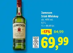 Lidl Jameson Irish Whiskey Ofertă