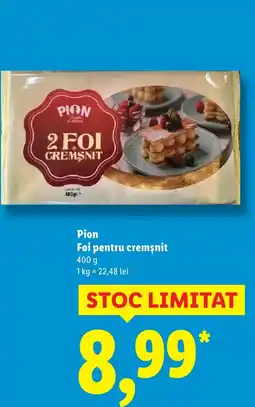 Lidl Pion Foi pentru cremsnit Ofertă