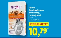 Lidl Farmec Benzi depilatoare pentru corp, cu scorţişoară Ofertă