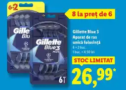 Lidl Gillette Blue 3 Aparat de ras unică folosință Ofertă
